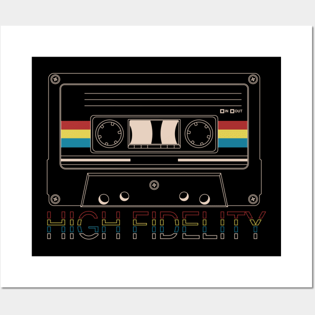 high fidelity cassette tape Wall Art by kangkoeng